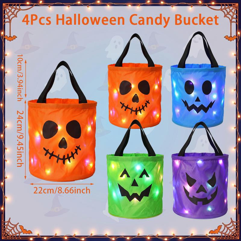 🔥 LAST DAY 50% OFF! 🎃 Light-Up Halloween Trick-or-Treat Candy Bag ✨