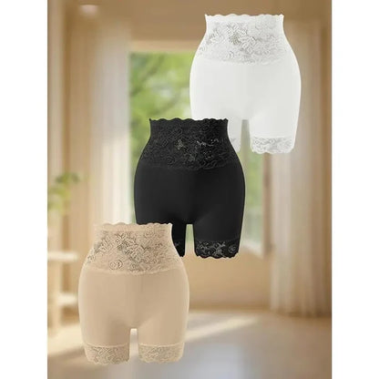 【Today's Special Offer】Women's High-Waisted Lace Shapewear Shorts – Smooth Silhouette Control