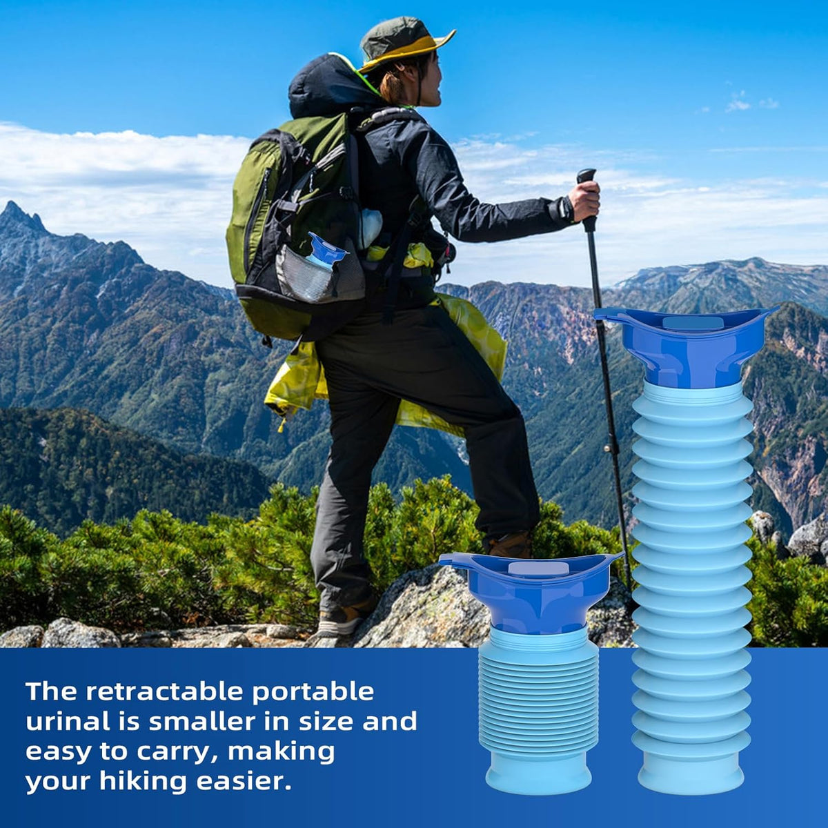 🚗 Portable Car Urinal – Foldable Emergency Toilet for Travel & Road Trips