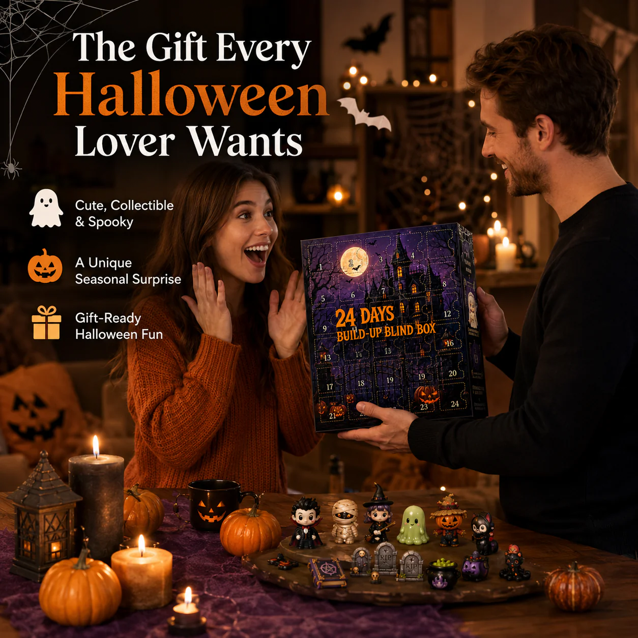🔥 Last Day 52% OFF✨-🎃 DIY Haunted House Kit Create Spooky Halloween Decor 👻🖤