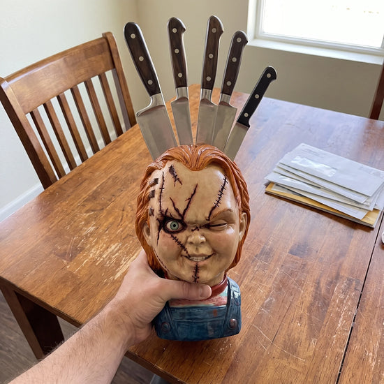 🎃 Horror Knife Block — A Creepy Kitchen Upgrade For Halloween Lovers🔪