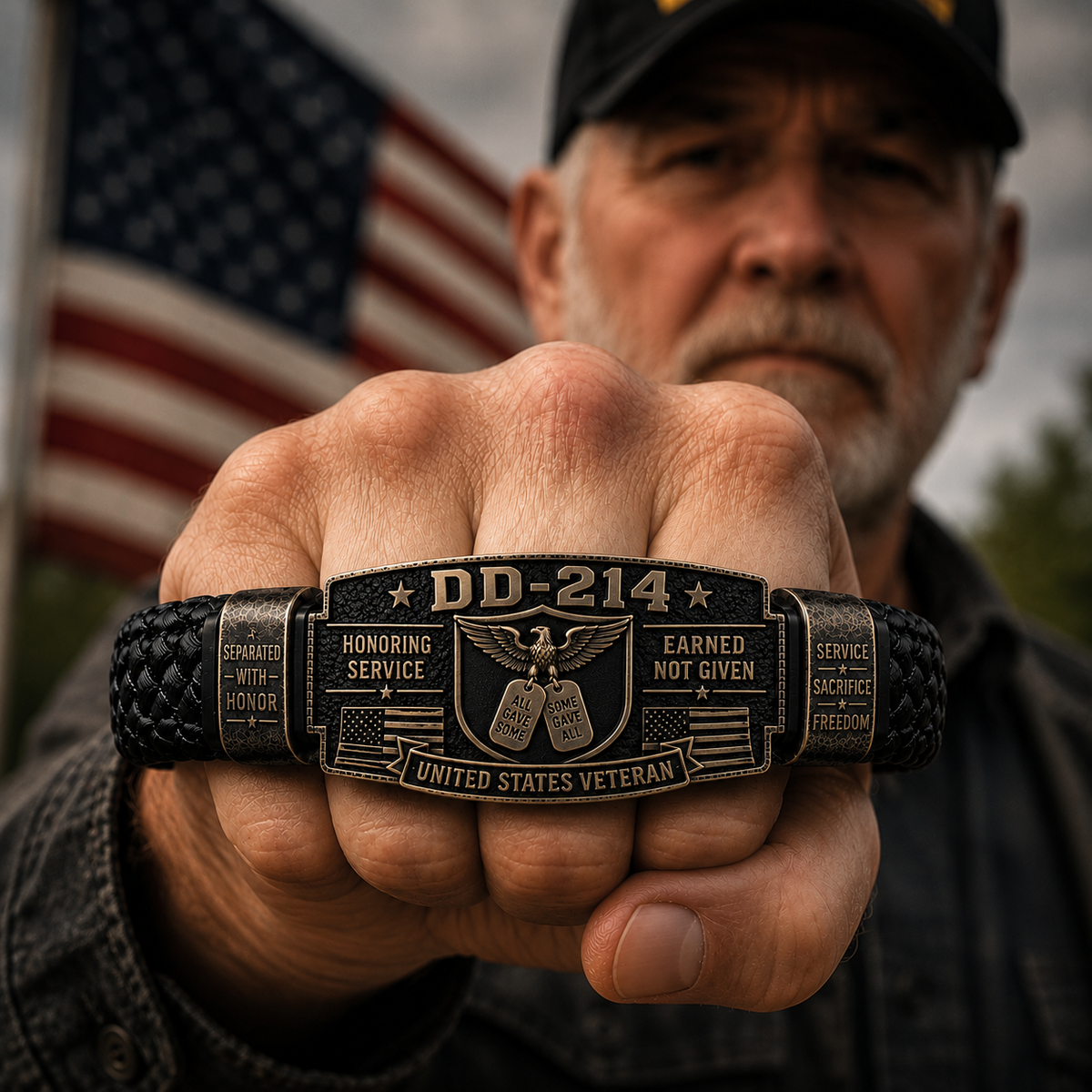 DD-214 Veteran Honor Bracelet - Made By VETERAN 'Robert Smith'