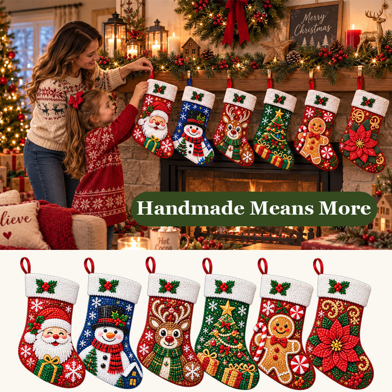 🔥 Last Day 50% OFF✨-DIY Diamond Painting Christmas Stocking Kit - 6 Designs