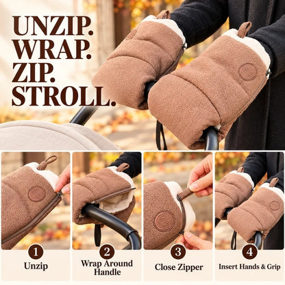 🧤 Last Day 50% OFF✨-❄️ Cozy Stroller Handlebar Mitts for Warm Winter Walks 👶