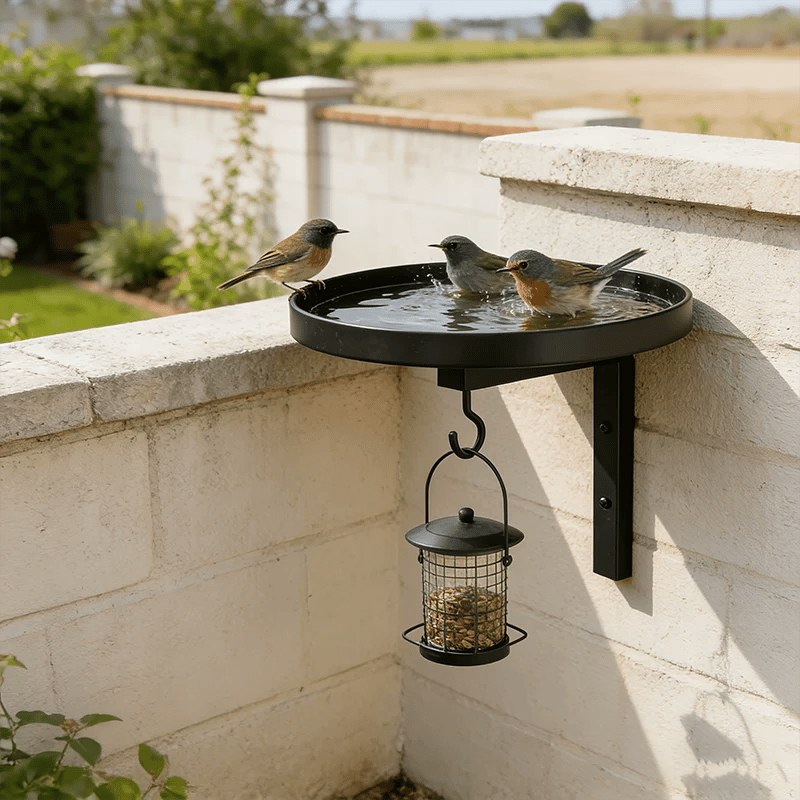 📢 Last Day 50% OFF⏰-🐦 Antique Wall-Mounted Bird Bath for Charming Garden & Bird-Friendly Decor 🏡