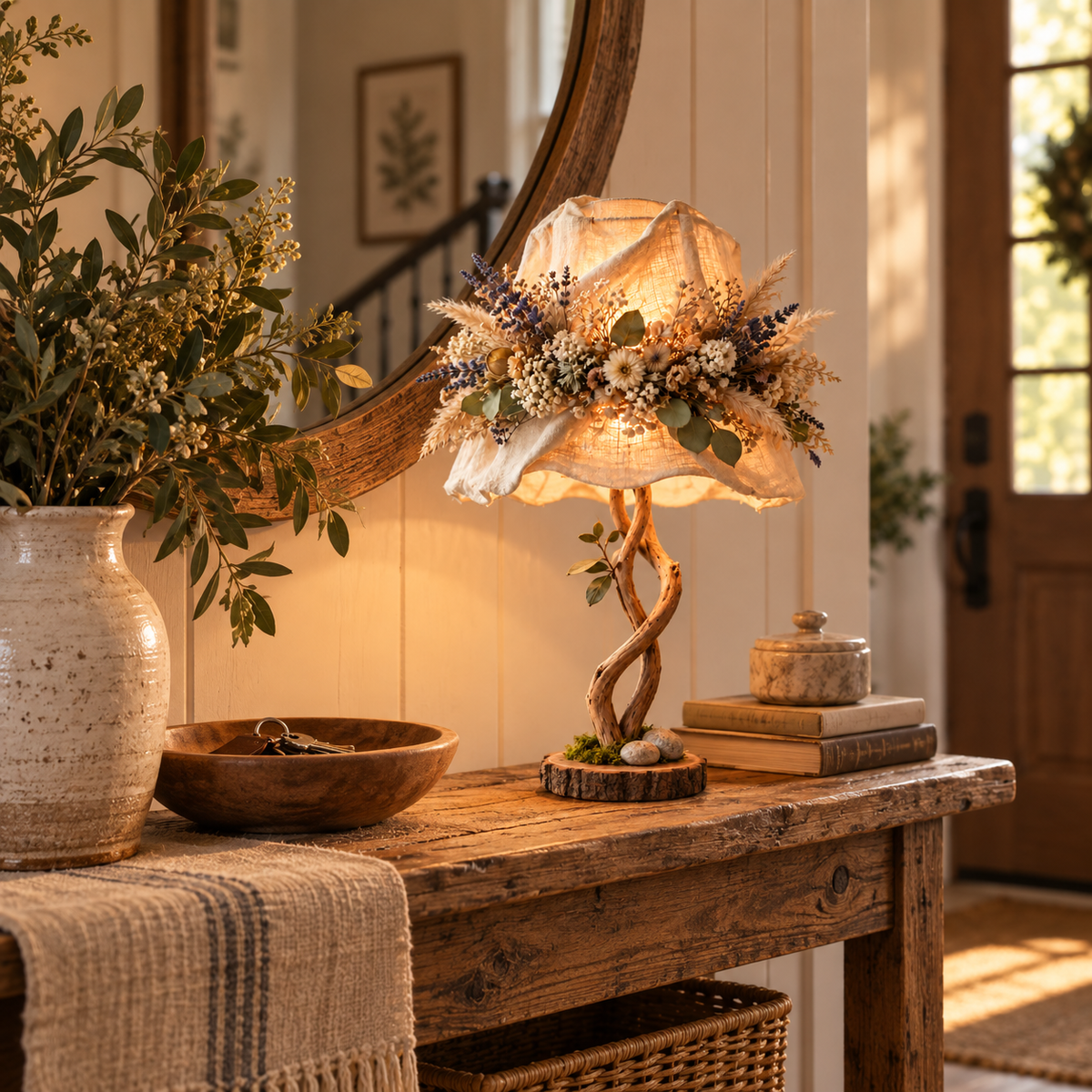 🔥 Last Day 50% OFF✨-Botanical Woodland Table Lamp 🌿