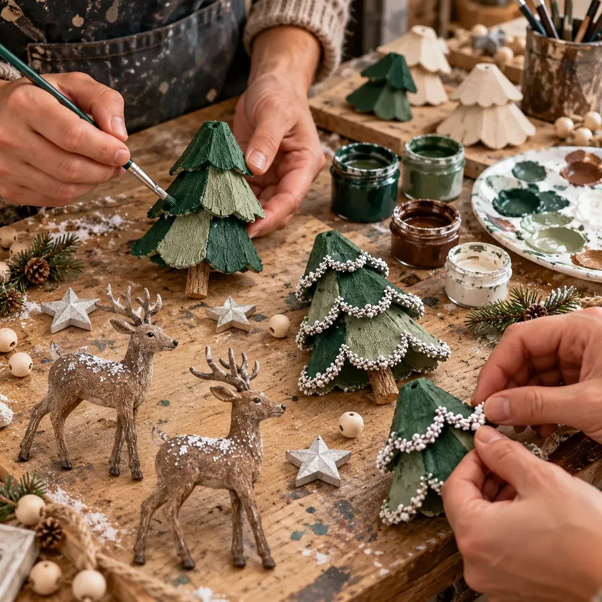 🦌 Holiday Celebration 50% OFF ✨-🌲 Lighted Woodland Christmas Garland for Magical Holiday Decor 🌟