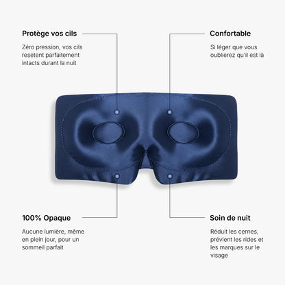 Masque de Nuit en Soie Cloud-Contour-Pure Soie de Mûrier
