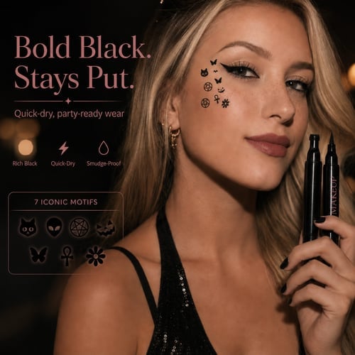 ⏰Last day Promotion 🔥-Stamp Your Way to the Ultimate Halloween Look in Seconds! 🎃✨