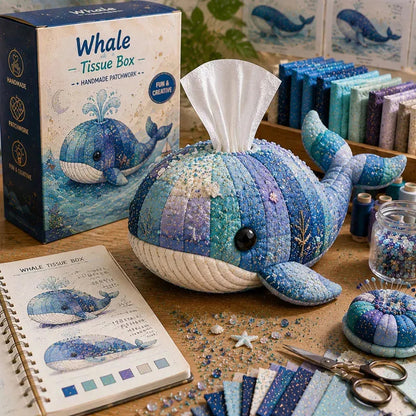 ⏰Last day Promotion 🔥-🐋Adorable Animal & Ocean Tissue Box Covers with This DIY Craft Kit ✨