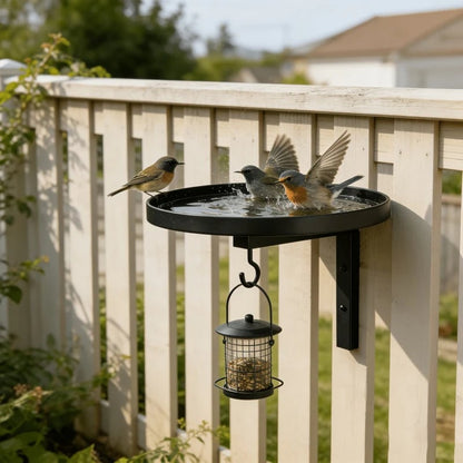 📢 Last Day 50% OFF⏰-🐦 Antique Wall-Mounted Bird Bath for Charming Garden & Bird-Friendly Decor 🏡