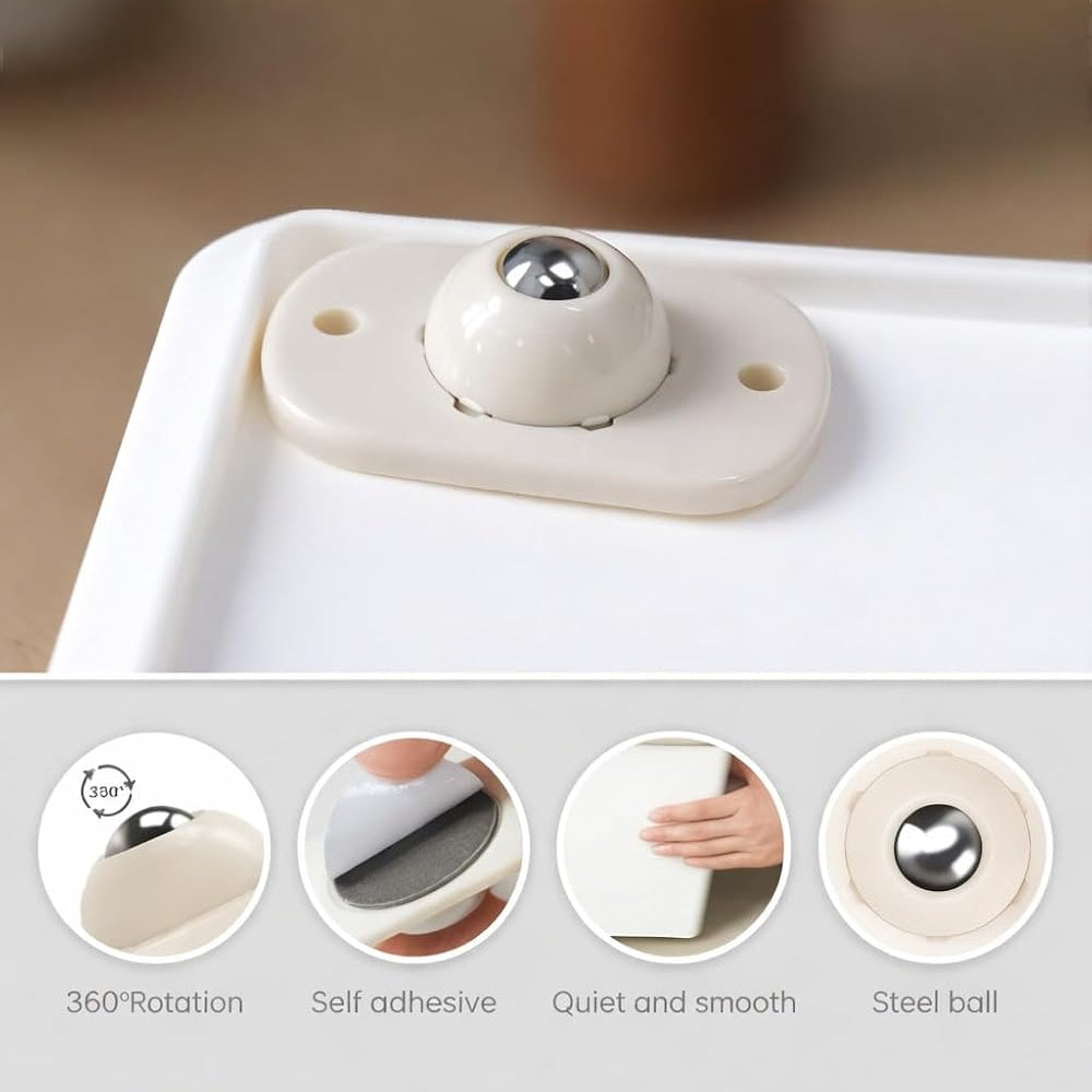⏰Last day Promotion 🔥-🛞360° Rotation Self-Adhesive Mini Caster Wheels for Easy Moving & Storage ✨
