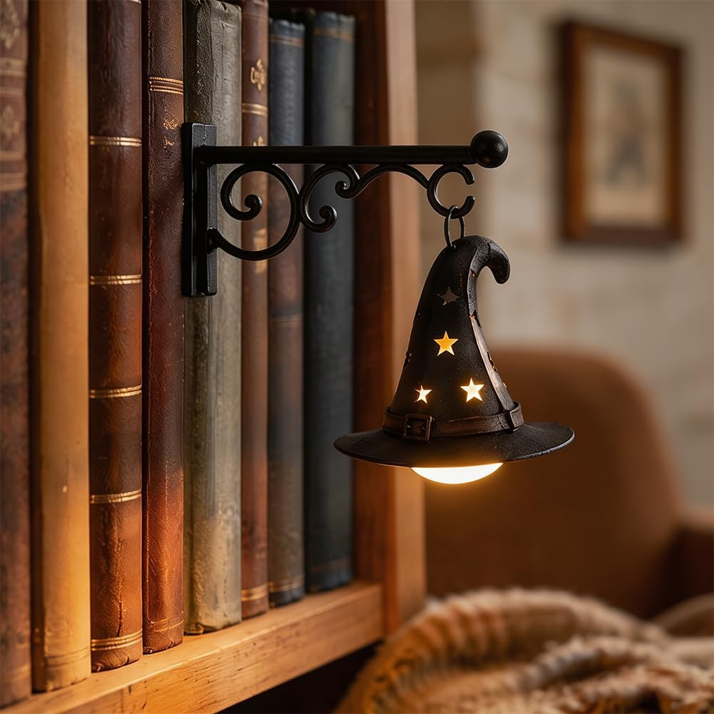 🔥 Last Day 50% OFF✨-👻 Halloween Bookend Light Adds Gothic Spooky Charm to Your Home Decor 🎃✨