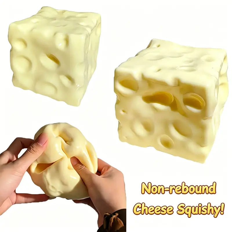 ⏰Last day Promotion 🔥-🧀 Slow Rising Cheese Squishy Fidget Toy for Endless Squeeze Fun ✨