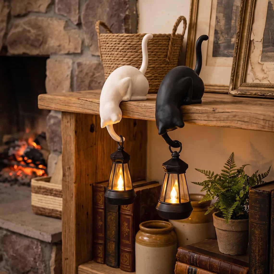 🔥Last day Promotion -✨ Cute Cat Hook Shelf Decor 🏠💡