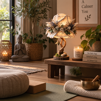 🔥 Last Day 50% OFF✨-Botanical Woodland Table Lamp 🌿