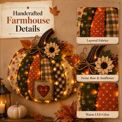⌛ Last Day 50% OFF✨-🎃 3D Light Up Pumpkin Hanging Decor for Cozy Fall, Halloween ✨