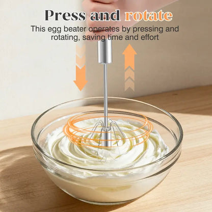Hand-Push Rotary Whisk