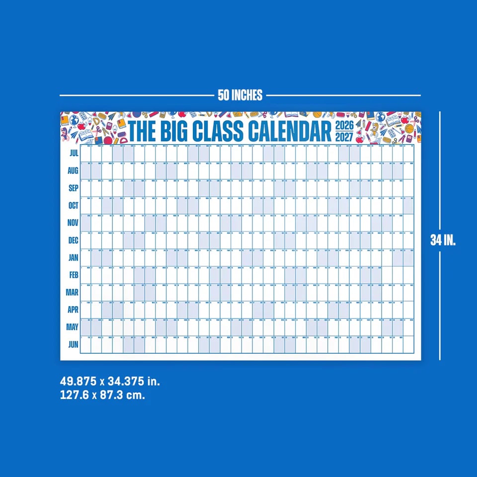 💥📅 The Big Class Calendar - Academic Year 2026-2027 🔥