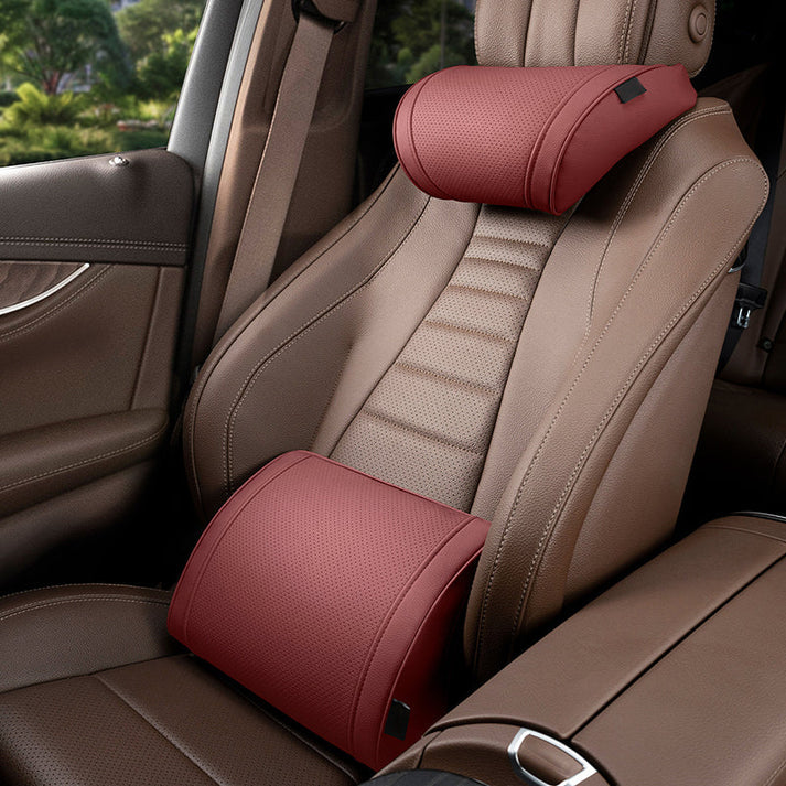🔥 LAST DAY 50% OFF! 🚗 Ergonomic Car Headrest & Lumbar Support Set ✨