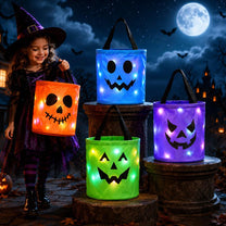 🔥 LAST DAY 50% OFF! 🎃 Light-Up Halloween Trick-or-Treat Candy Bag ✨