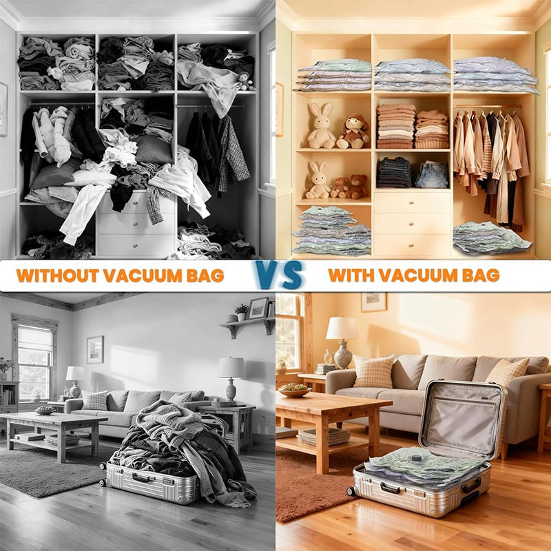 🔥 Holiday Celebration 50% OFF ✨- 🎁 Cordless Travel Vacuum Storage Compression Bag Set✈️