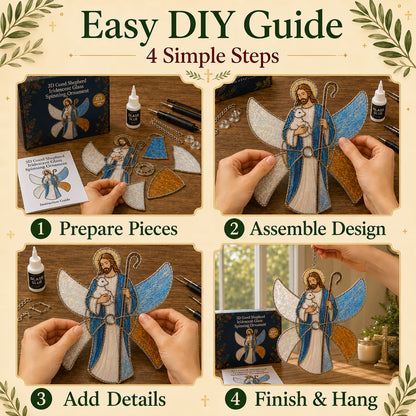 ⏳ Last Day 50% OFF –✝️Beginner-Friendly 3D Christian & Christmas Suncatcher DIY Kit 🎄