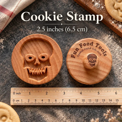 🍪 Holiday Celebration 50% OFF ✨-⏳ Create Unique Homemade Cookies with Wooden Stamps! ❤️