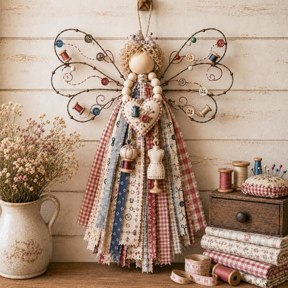 ⏰Last day Promotion 🔥-✨ DIY Angel Fabric Hanging Kit for Peaceful Crafting & Beautiful Home Decor 🪽