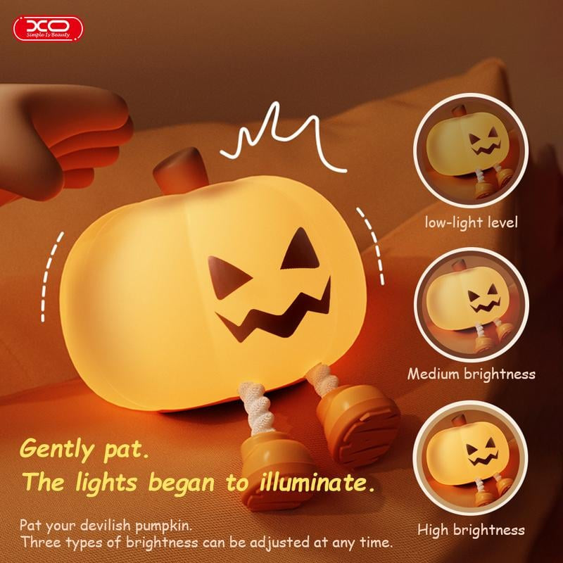 😴 Last Day 50% OFF✨-🎃Ultimate Pumpkin Night Light for a Cozy Halloween Glow All Night Long ✨