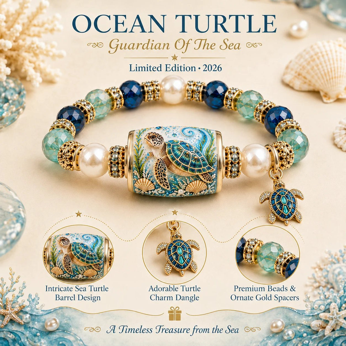 💥Last Day 49% OFF – 🌊 Ocean Guardian Collection Bracelet — Limited Edition 2026