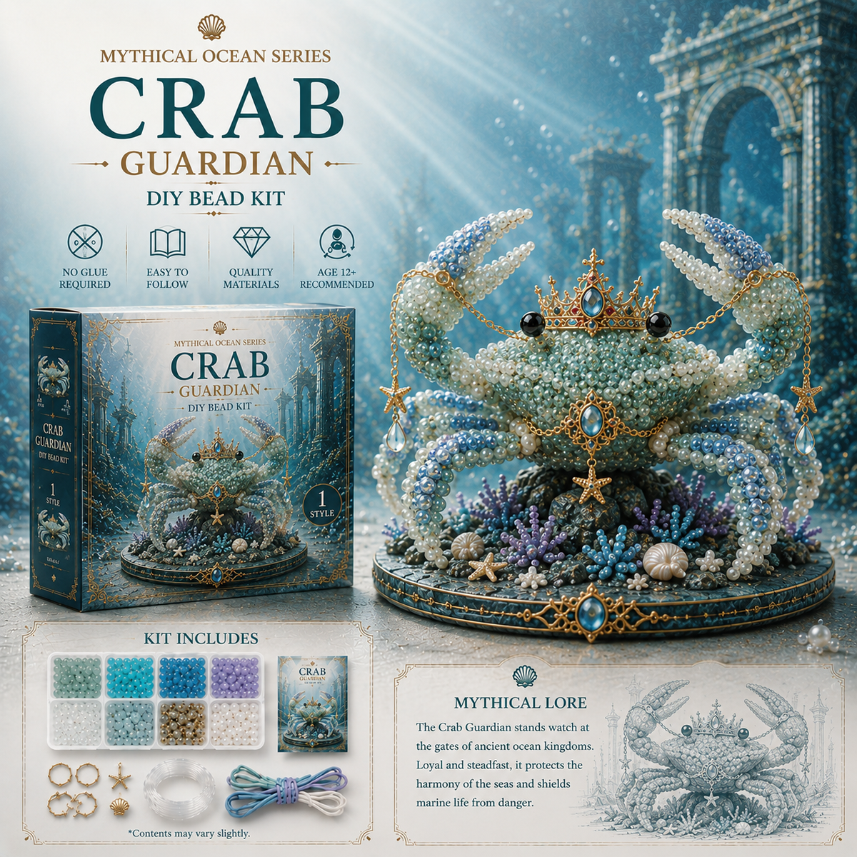 ⏰Last day Promotion 🔥-🌊 Mythical Ocean DIY Bead Kit