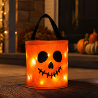 🔥 LAST DAY 50% OFF! 🎃 Light-Up Halloween Trick-or-Treat Candy Bag ✨