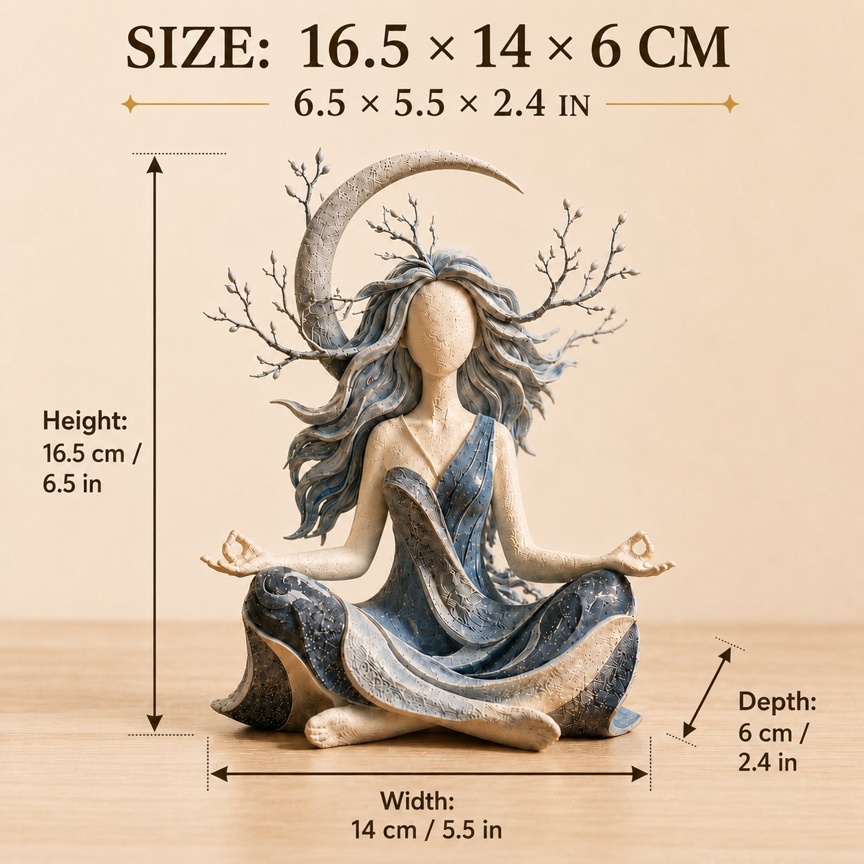 🔥LAST DAY 50% OFF- 🧘Serenity Growth | Inner Harmony Sculptural Figurine 🌙