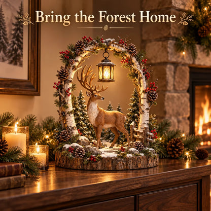 🦌Last day Promotion 🔥-🏮Glowing Woodland Reindeer Lantern for Christmas 🎄