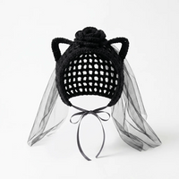Gothic Rose Cat Bonnet