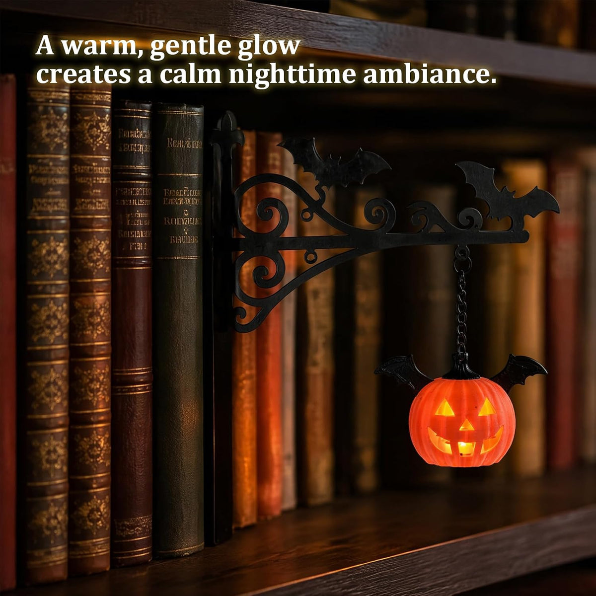 🔥 Last Day 50% OFF✨-👻 Halloween Bookend Light Adds Gothic Spooky Charm to Your Home Decor 🎃✨