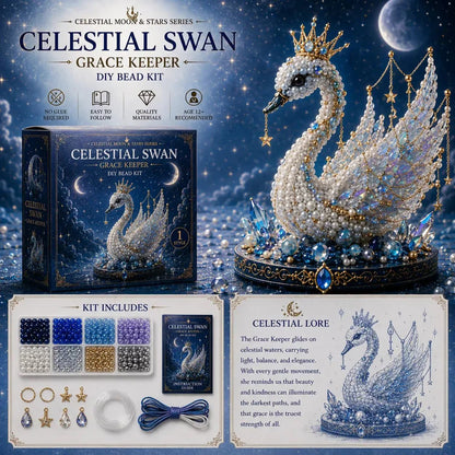 ⏰LAST DAY 50% OFF❤️ -🌙Moon Cat Luna Guardian DIY Bead Kit for Magical Celestial Crafting 🐈‍⬛