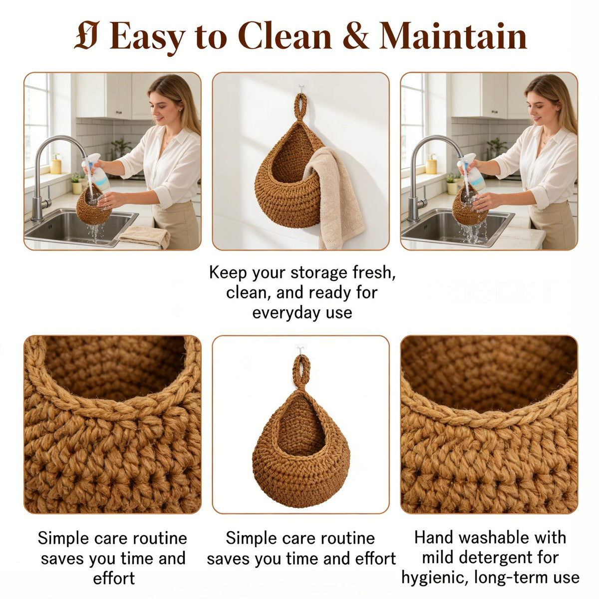 🔥 Holiday Celebration 50% OFF ✨-🍎 Hanging Fruit Basket for Space-Saving Kitchen Storage & Easy Organization ✨