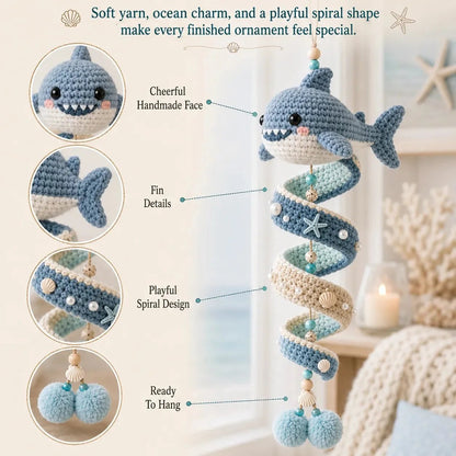 💕 Last Day 50% OFF✨-🌊Ocean Animal Crochet Kit with All Tools & Easy Step-by-Step Guide 🐋