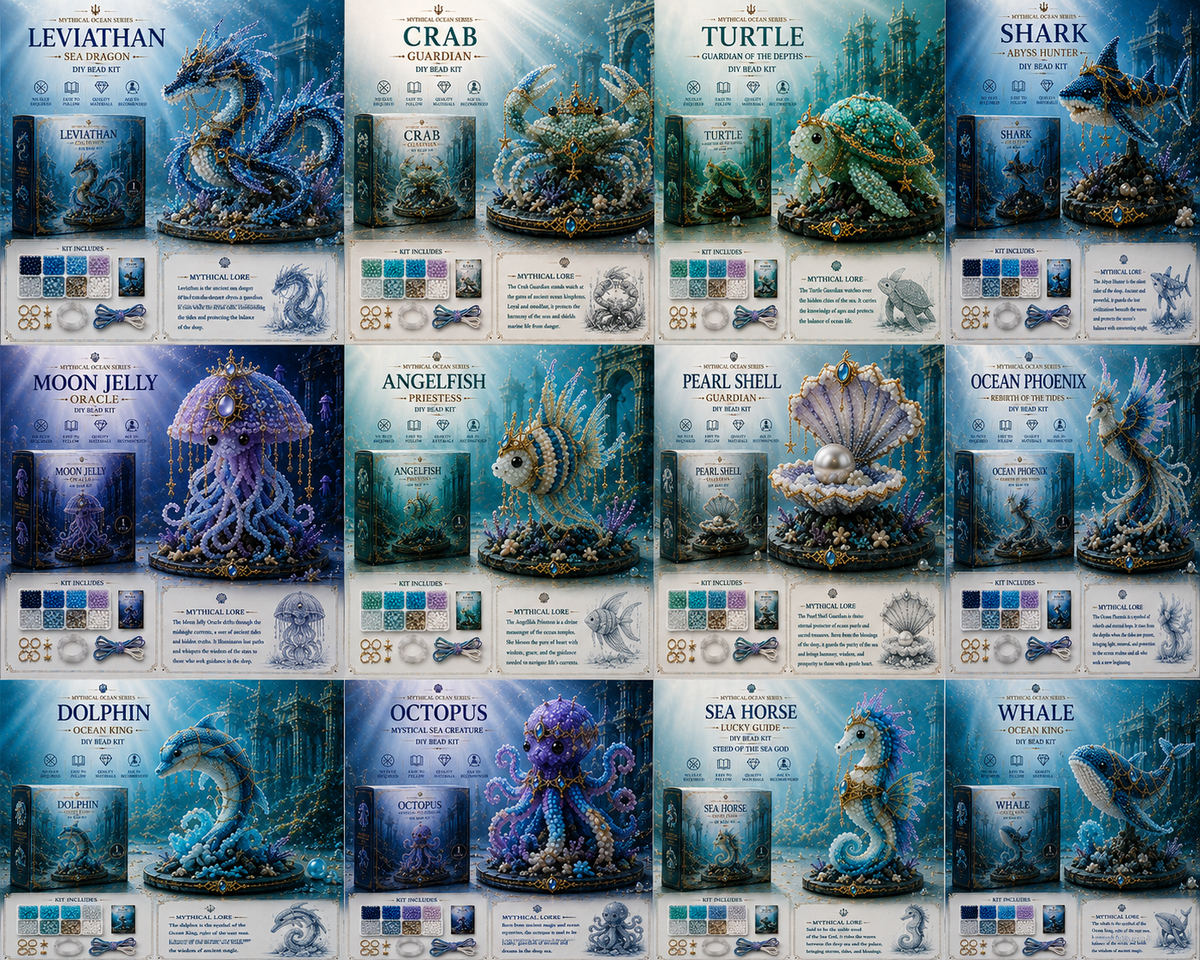 ⏰Last day Promotion 🔥-🌊 Mythical Ocean DIY Bead Kit