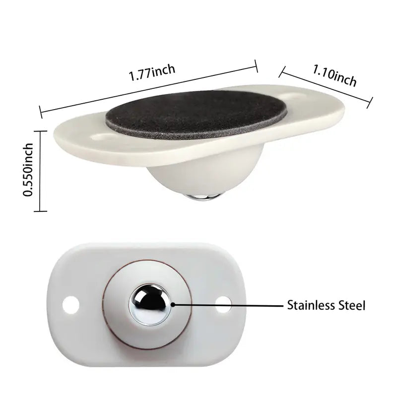 ⏰Last day Promotion 🔥-🛞360° Rotation Self-Adhesive Mini Caster Wheels for Easy Moving & Storage ✨