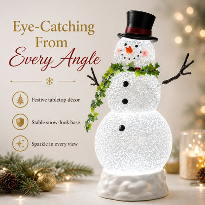 💡 Last Day 50% OFF✨-⛄Glowing Snowman Crystal Globe for Magical Christmas Decor 🎄