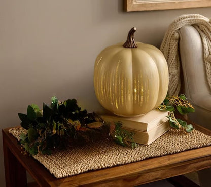 🌙Last day Promotion 🔥-🎃Illuminated Starry Night Glass Pumpkins for Magical Fall & Halloween Home Decor ✨🌙