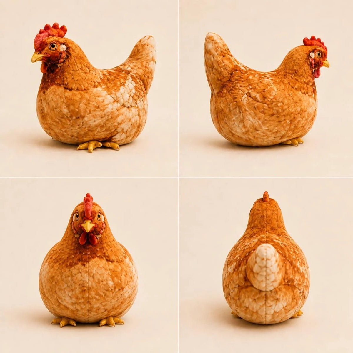 🐔Last day Promotion 🔥-☁️ Realistic Chicken Plush Pillow – Cute Cozy Farmhouse Decor Cushion 🏡