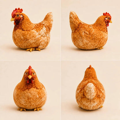 🐔Last day Promotion 🔥-☁️ Realistic Chicken Plush Pillow – Cute Cozy Farmhouse Decor Cushion 🏡