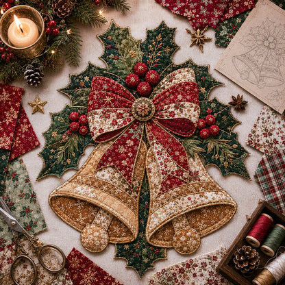 🔥 Holiday Celebration 50% OFF ✨-🎅Christmas Patchwork Fabric DIY Decor Kit for Fun Holiday Crafting & Festive Home Decor 🎄