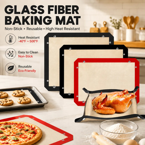 🍗 Last day Promotion ✨-Bake Mess-Free with This Clever Snap-On Silicone Mat! ✨
