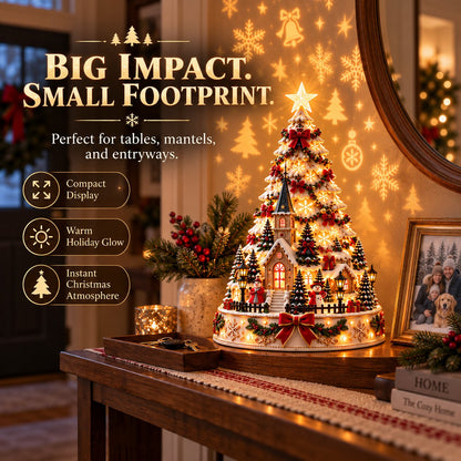 🌟Last day Promotion 🔥-🎄Christmas Village Lightscape Tree for Magical Holiday Decor 🏡