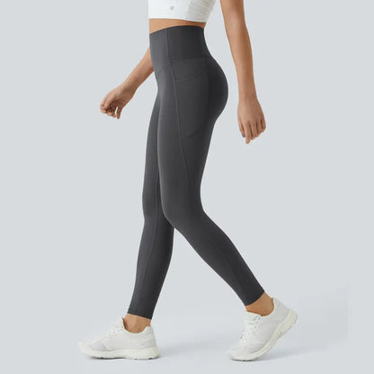 ⏰Last day Promotion 🔥-🔥 High-Waisted Tummy Control Leggings with Pockets for a Sculpted Look ✨